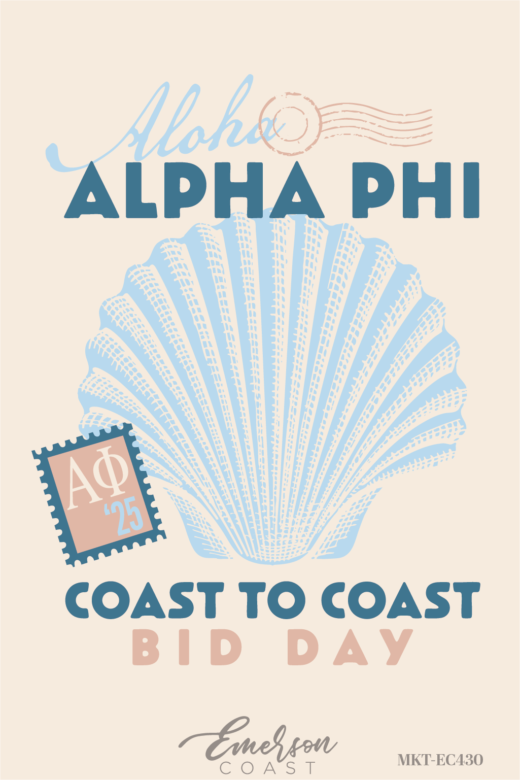 Alpha Phi Coast To Coast Bid Day Tee