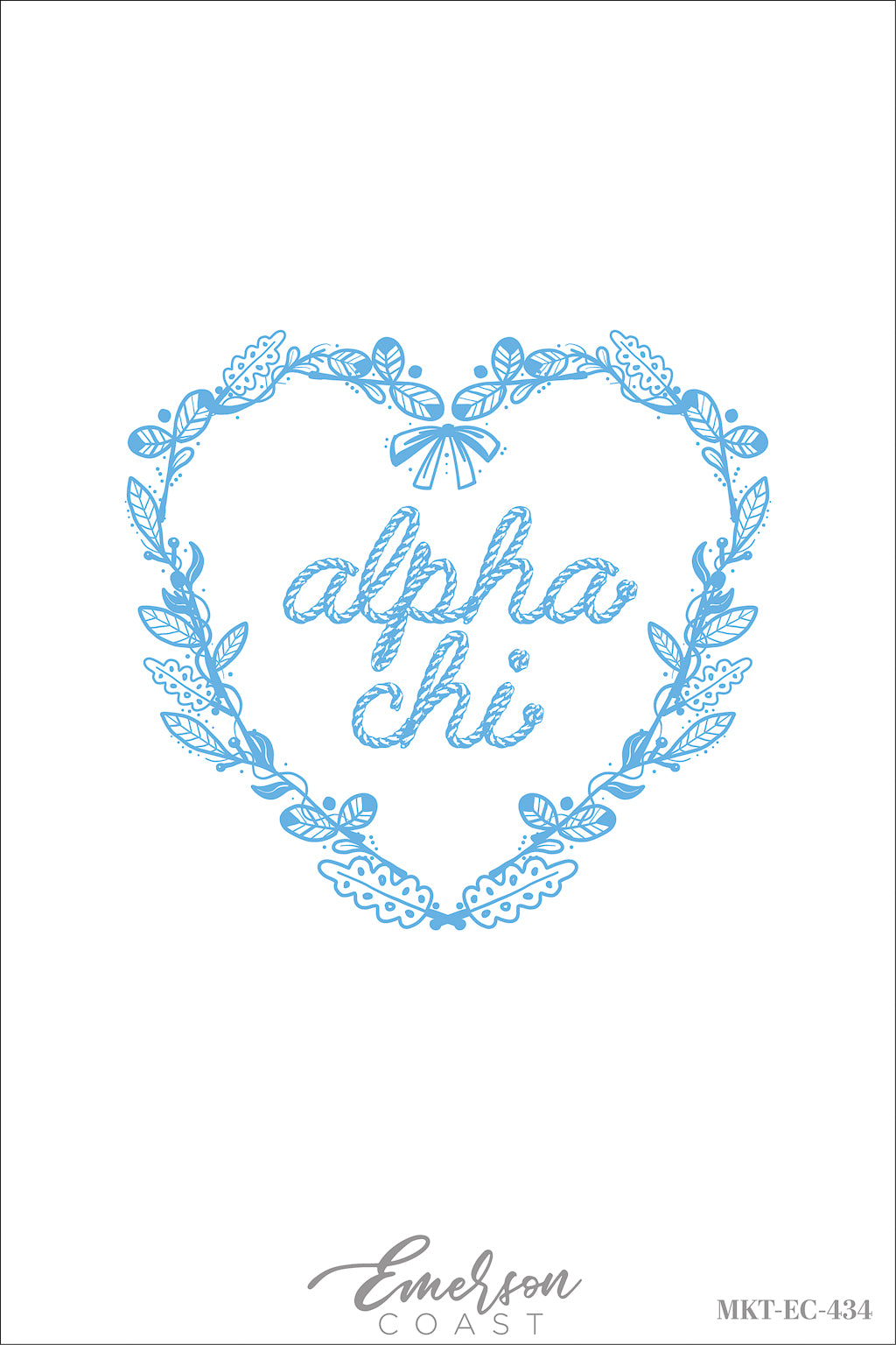 Alpha Chi Omega Match Made in Heaven Bid Day Tee