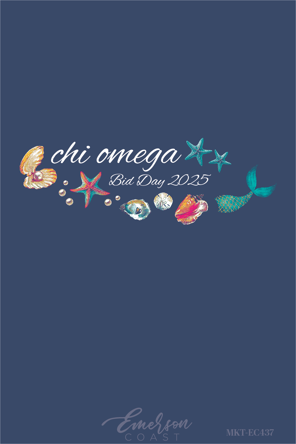 Chi Omega Mermaids Bid Day Baby Tank