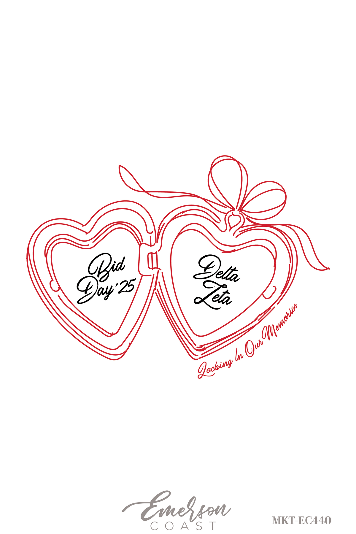 Delta Zeta Locking In Our Memories Bid Day Tee