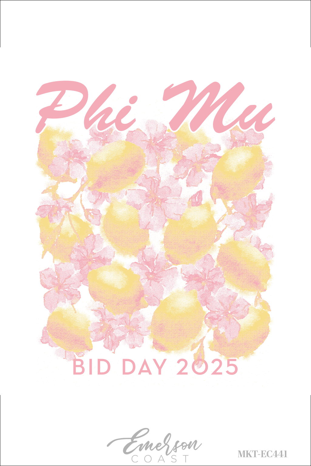 Phi Mu Lemons Bid Day Tshirt