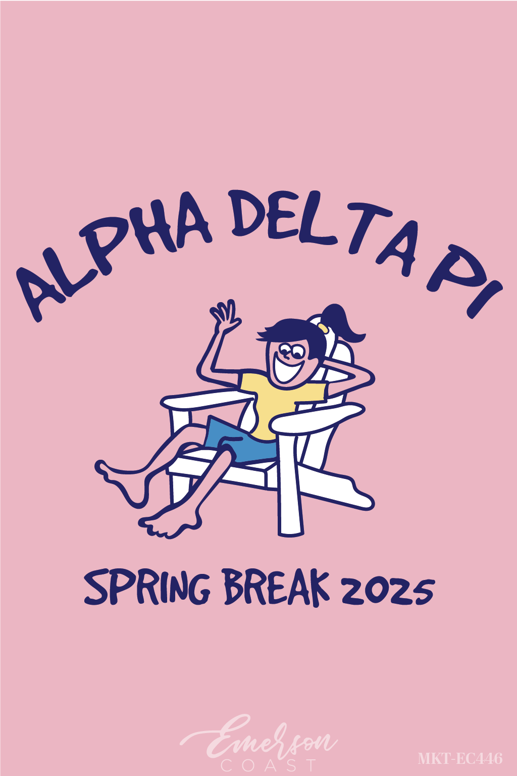 Alpha Delta Pi Life is Better Spring Break Tee
