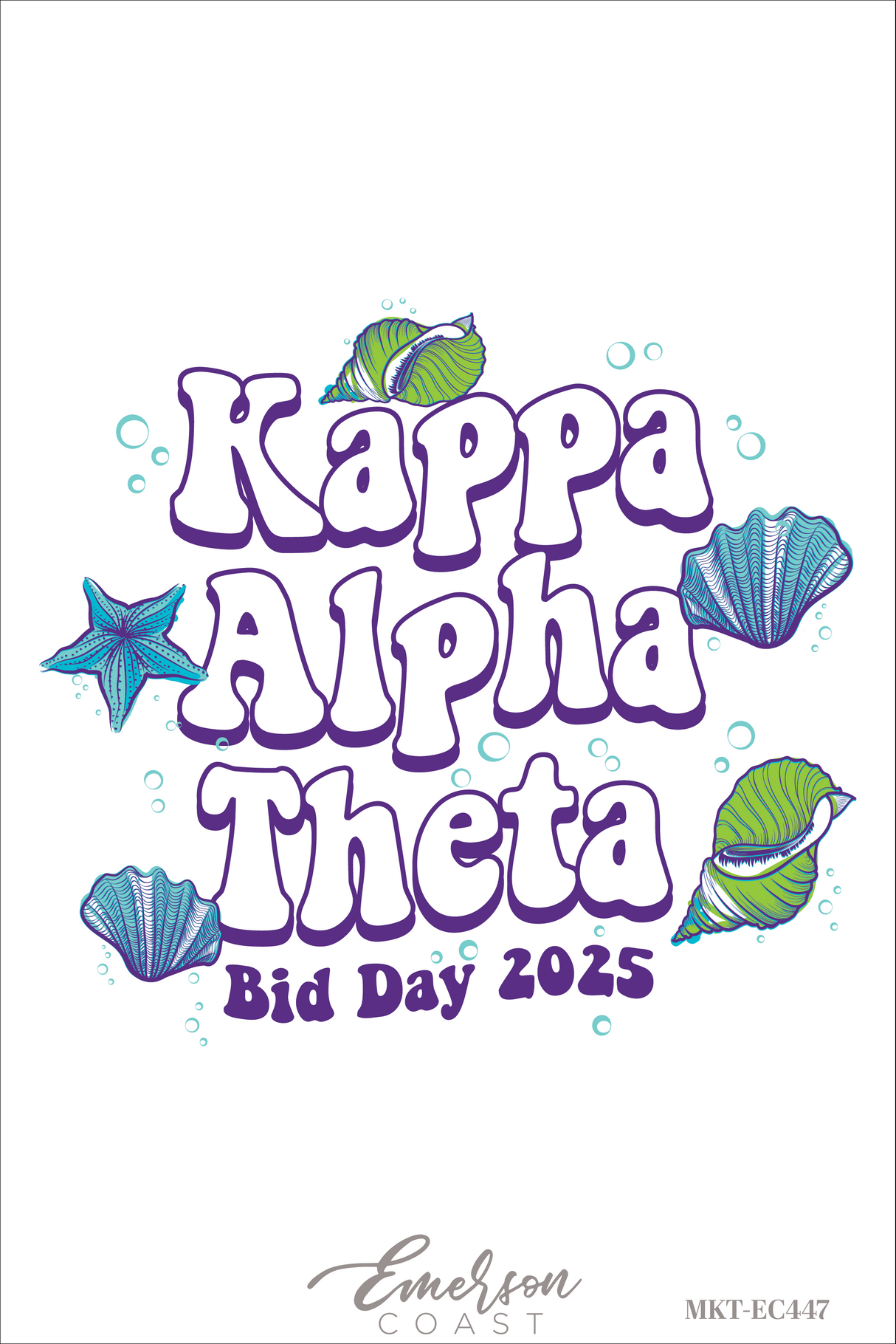 Kappa Alpha Theta Mermaid Bid Day Tshirt