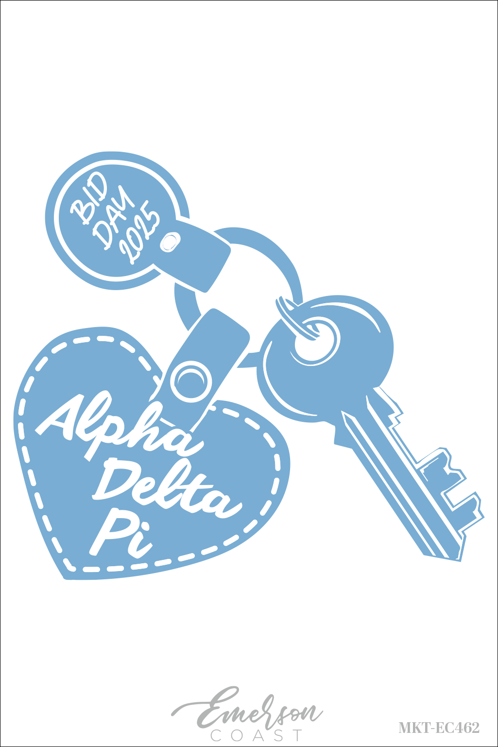 Alpha Delta Pi Keychain Bid Day Tank