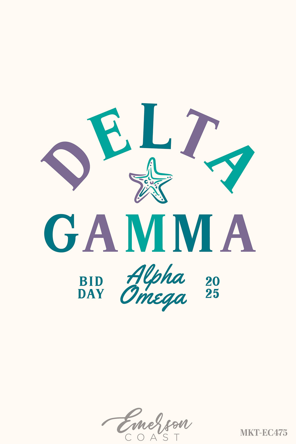 Delta Gamma Under The Sea Bid Day Baby Tee