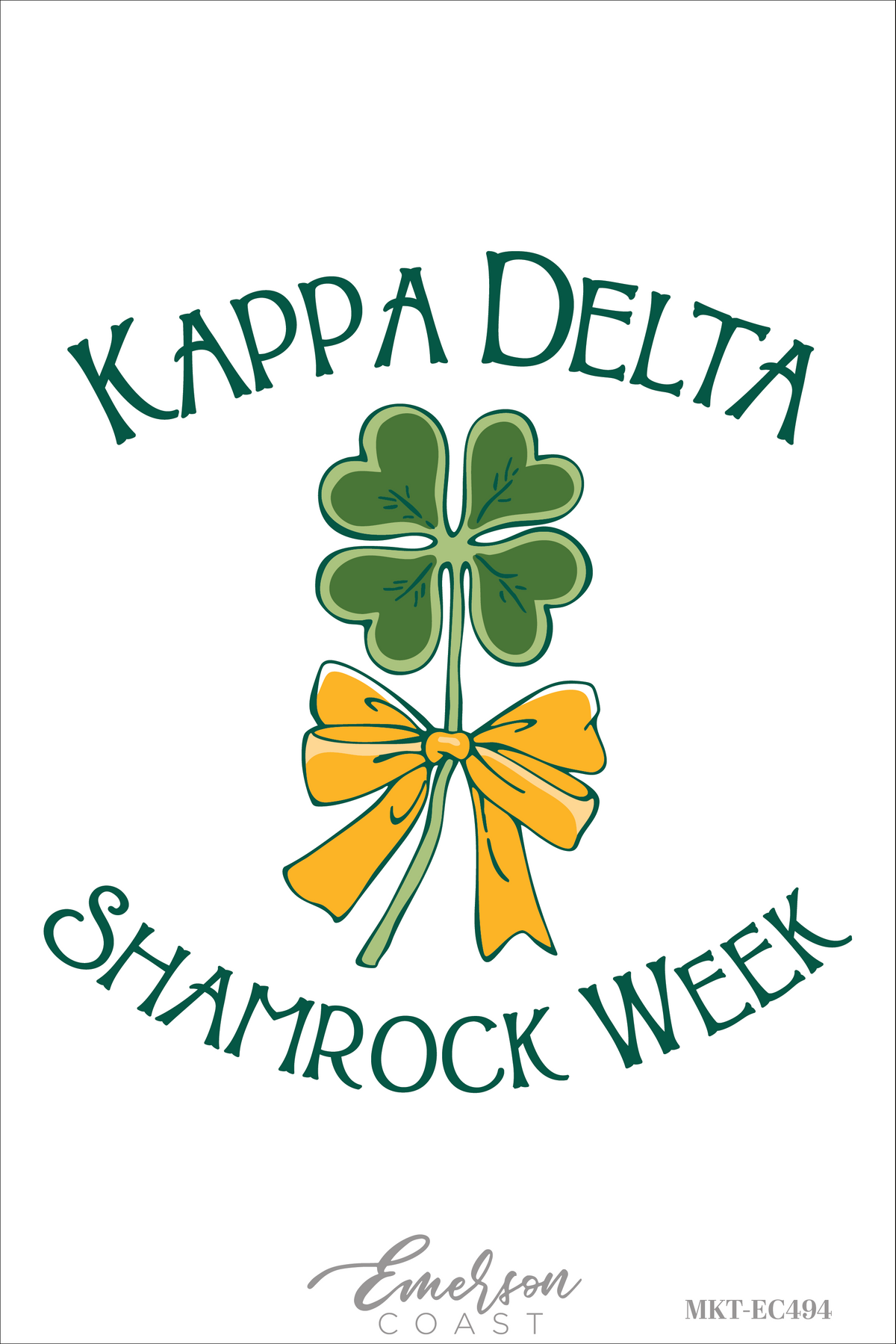 Kappa Delta Lucky Clover Shamrock Week T-Shirt