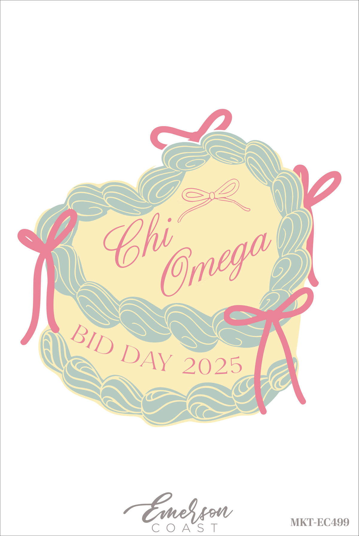 Chi Omega Icing On The Cake Bid Day T-Shirt
