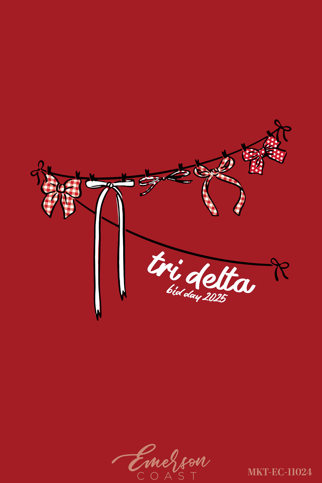 Delta Delta Delta America Bid Day Baby Tee