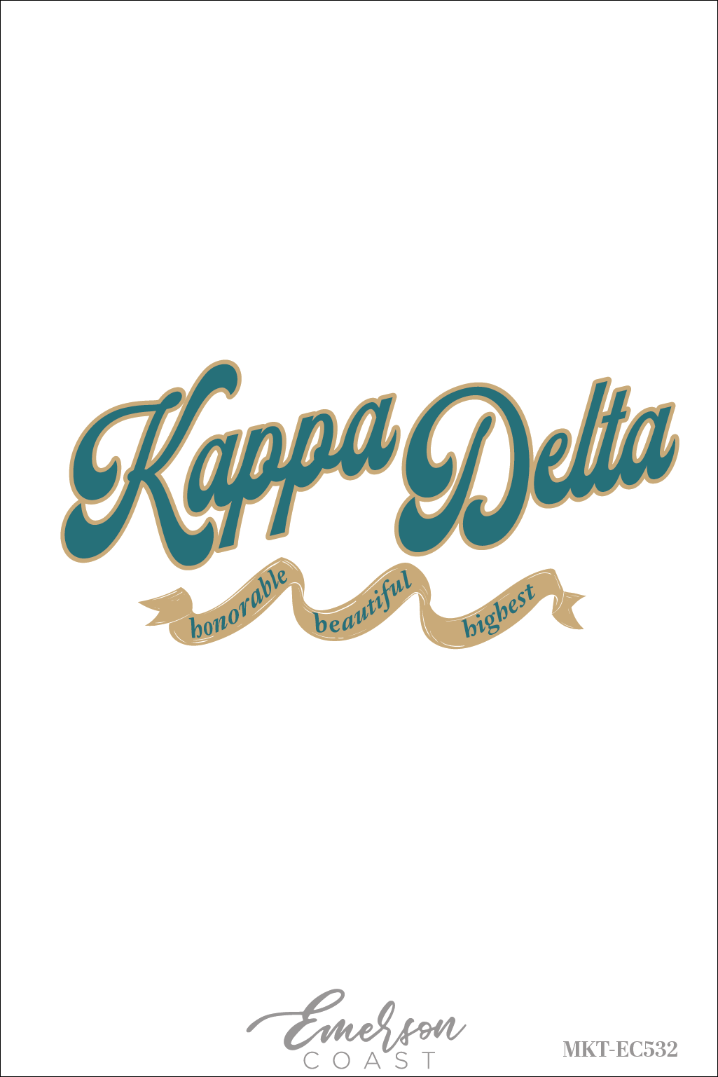 Kappa Delta Honorable Beautiful Highest Recruitment Baby Tee