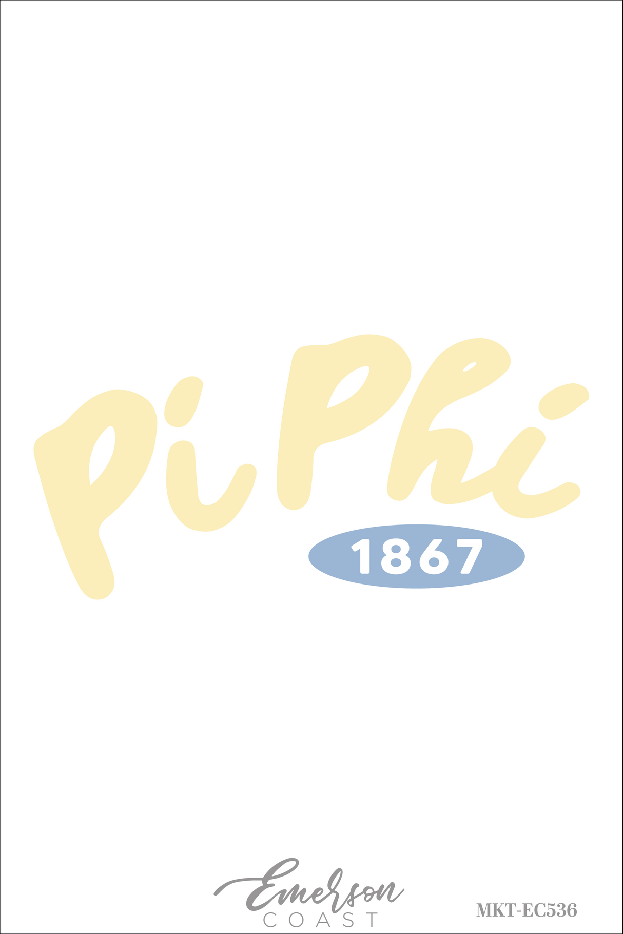 Pi Beta Phi Recruitment Rolled Cuff Tee
