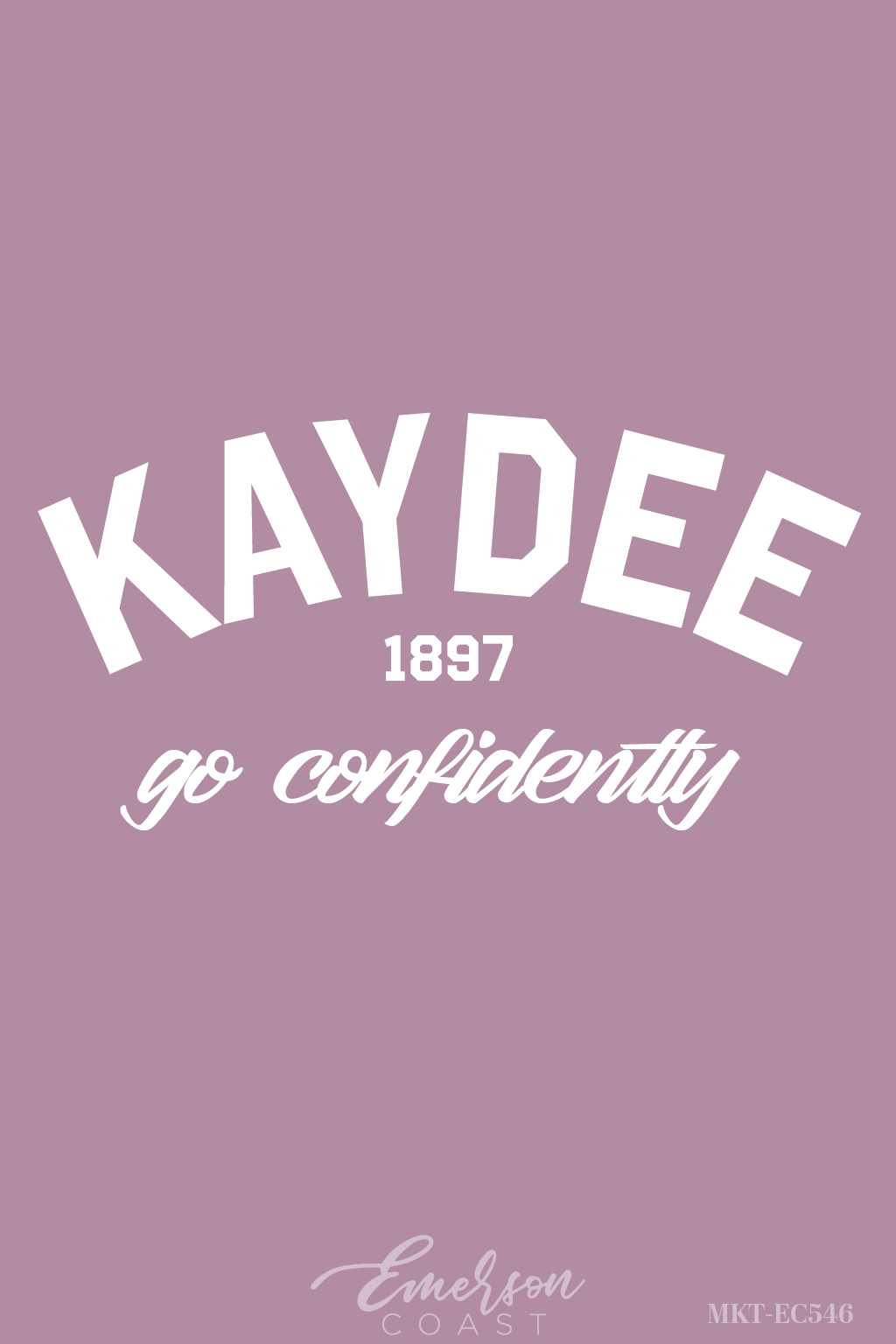 Kappa Delta Lavender Go Confidently Baby Tee