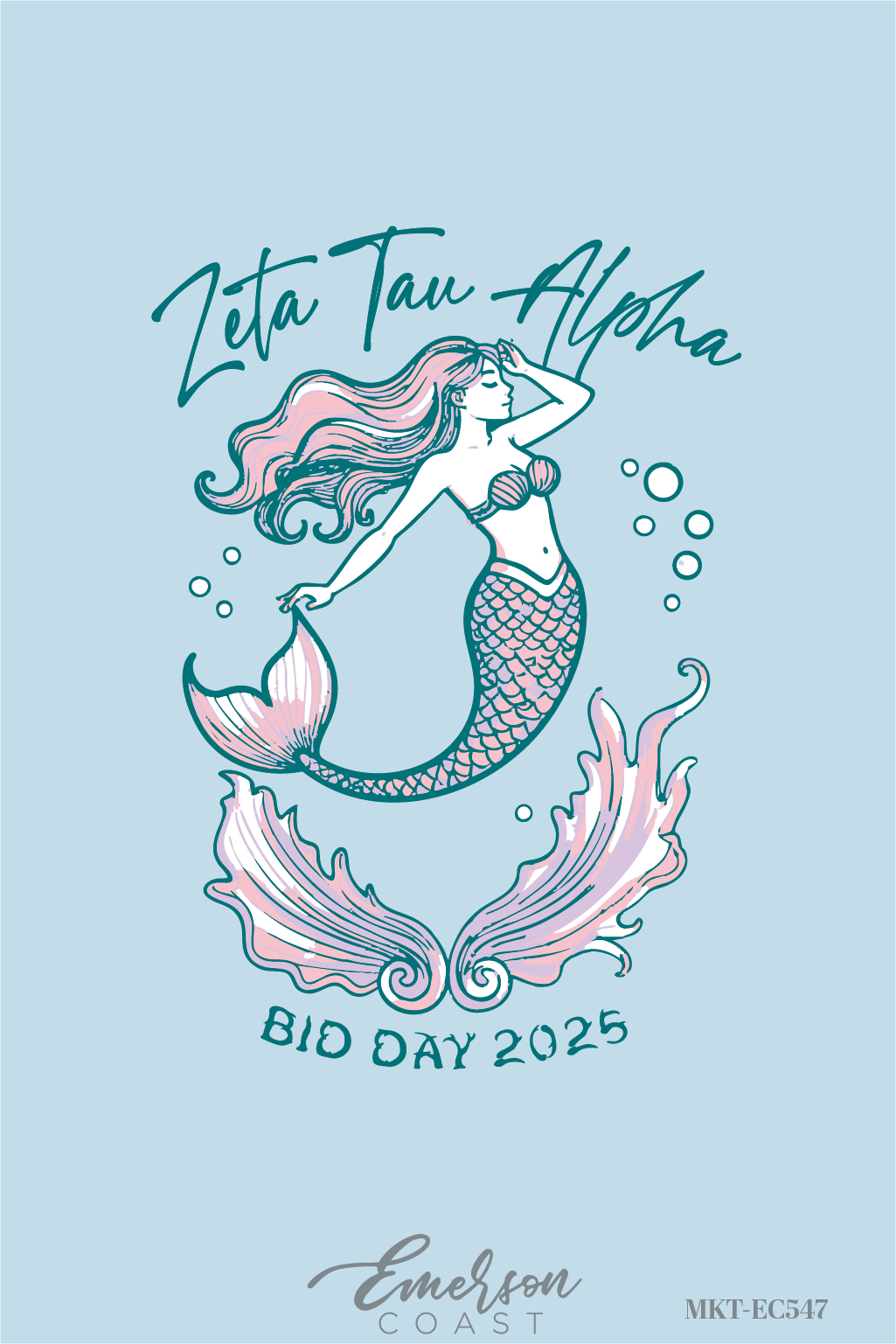 Zeta Tau Alpha Under The Sea Bid Day Tank