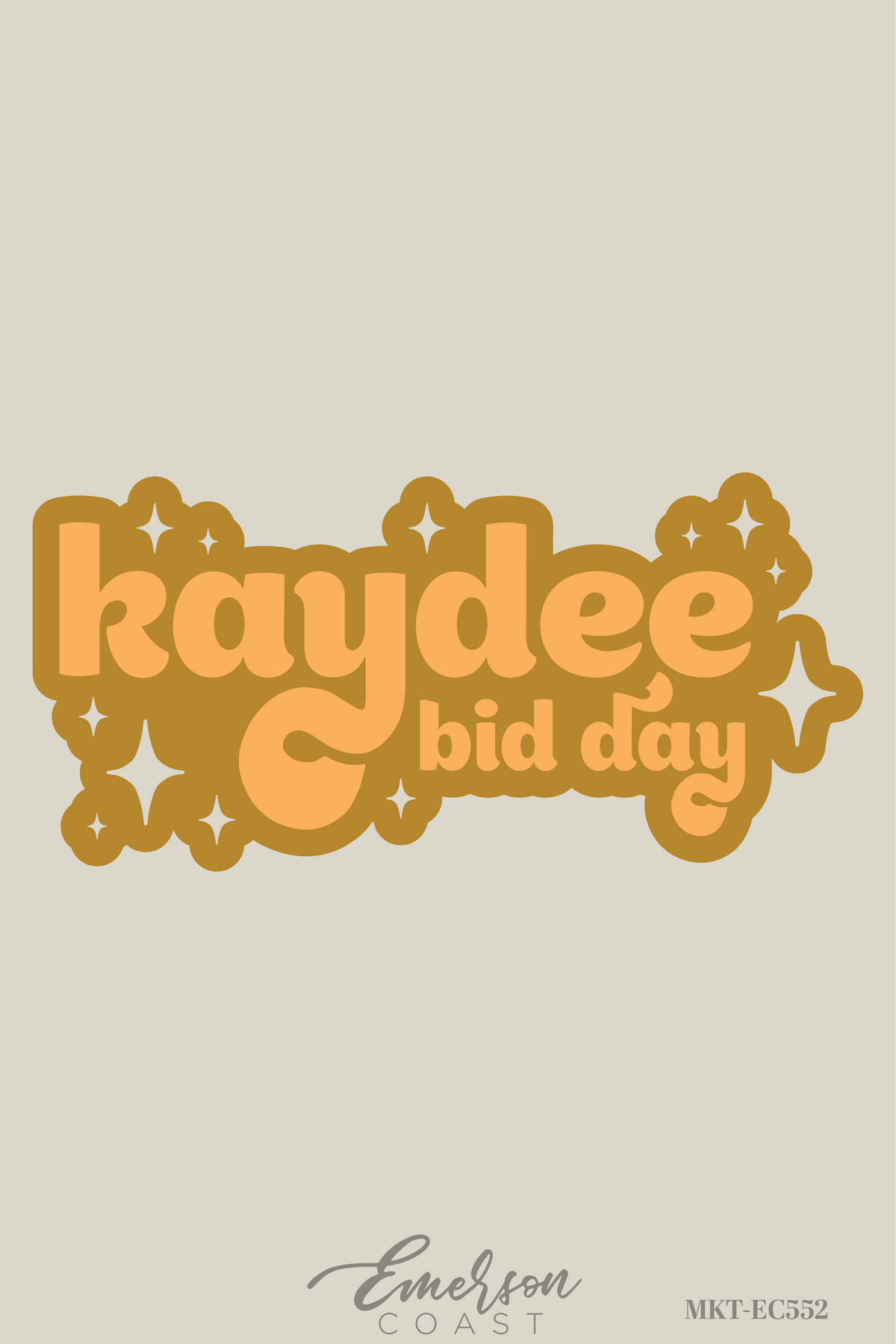 Kappa Delta Golden Year Bid Day T-Shirt