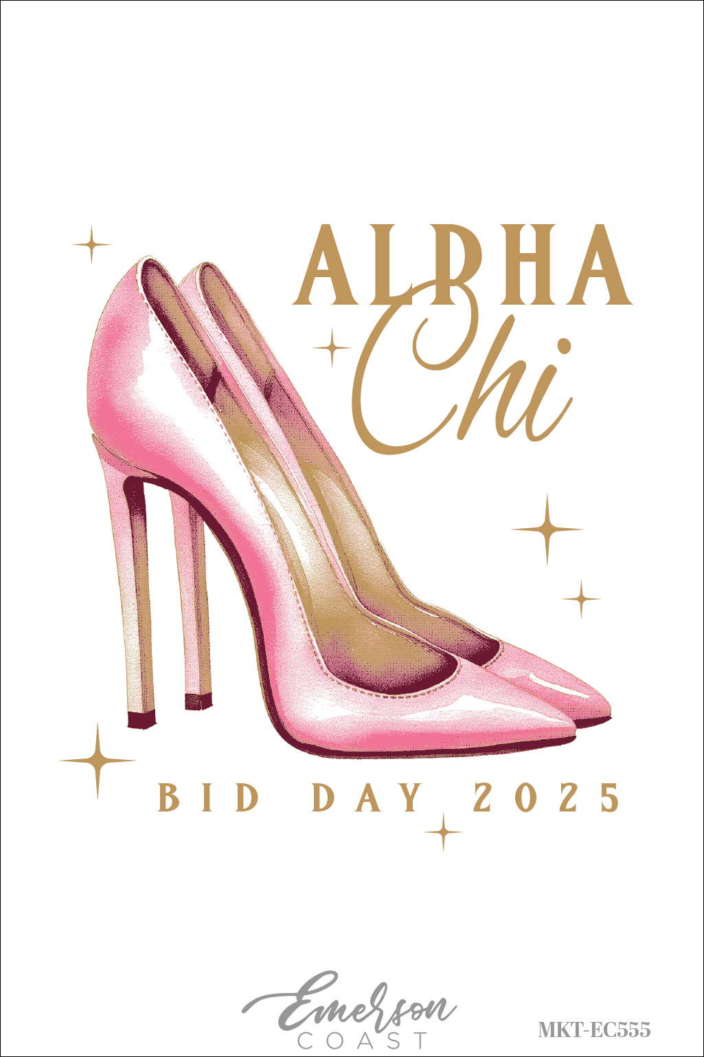 Alpha Chi Omega Head Over Heels Bid Day T-Shirt