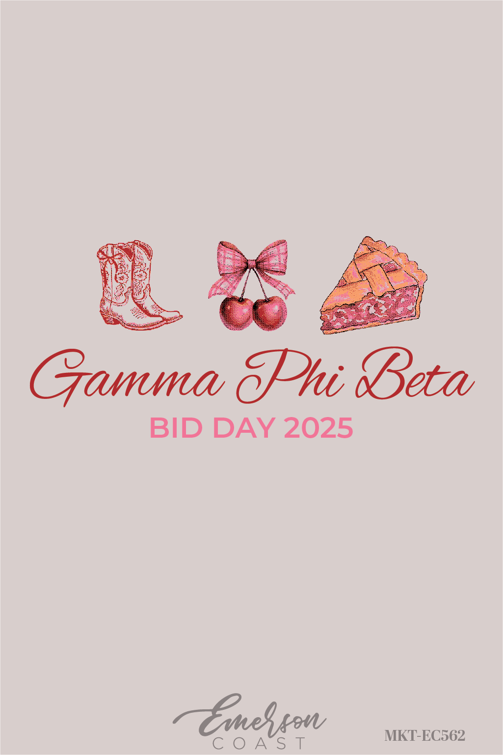 Gamma Phi Beta Berry Best Bid Day Baby Tee