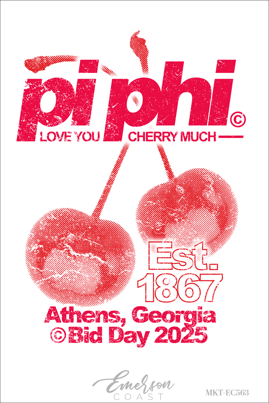 Pi Beta Phi Love You Cherry Much Bid Day Tank