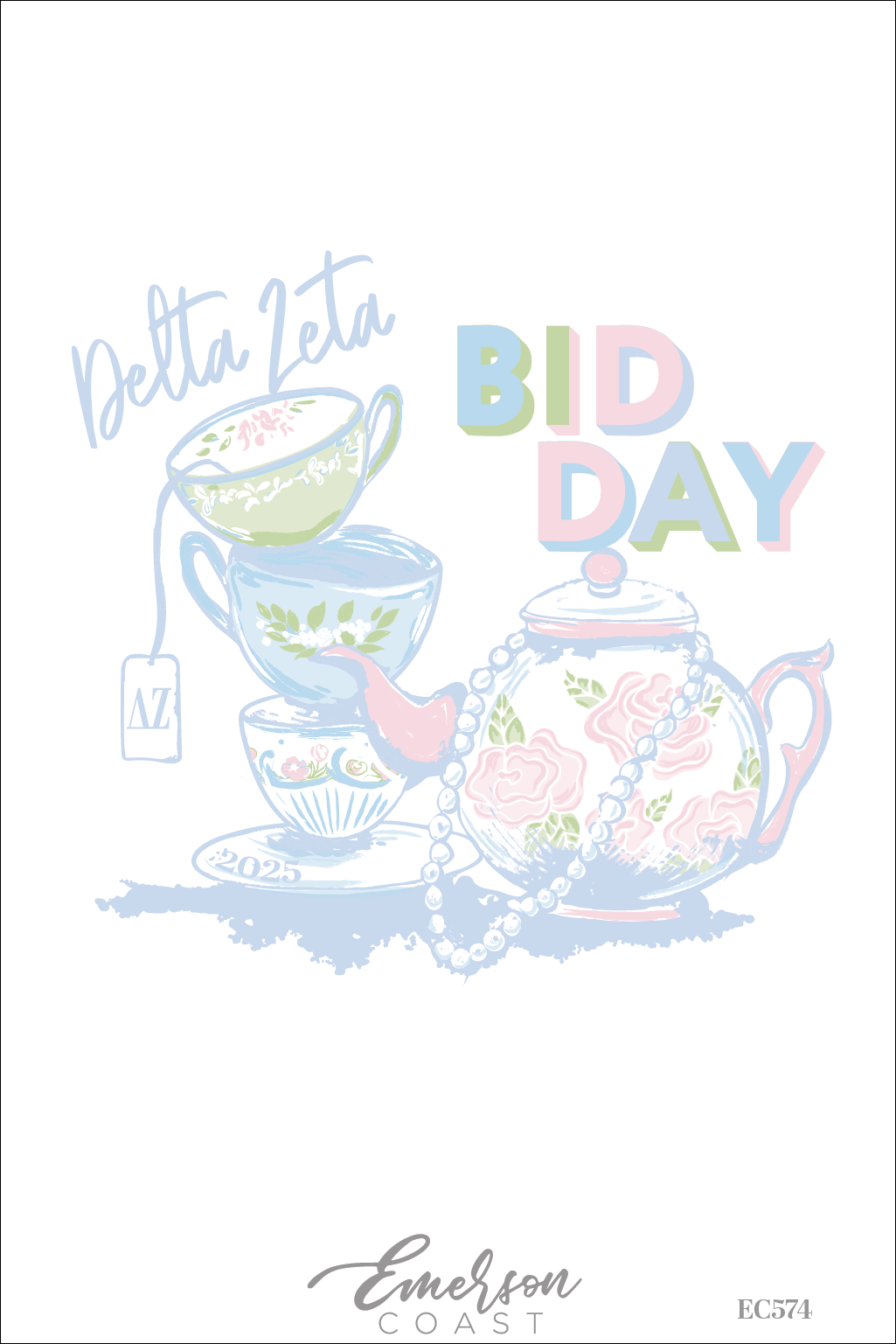 Delta Zeta My Cup Of Tea Bid Day Tee