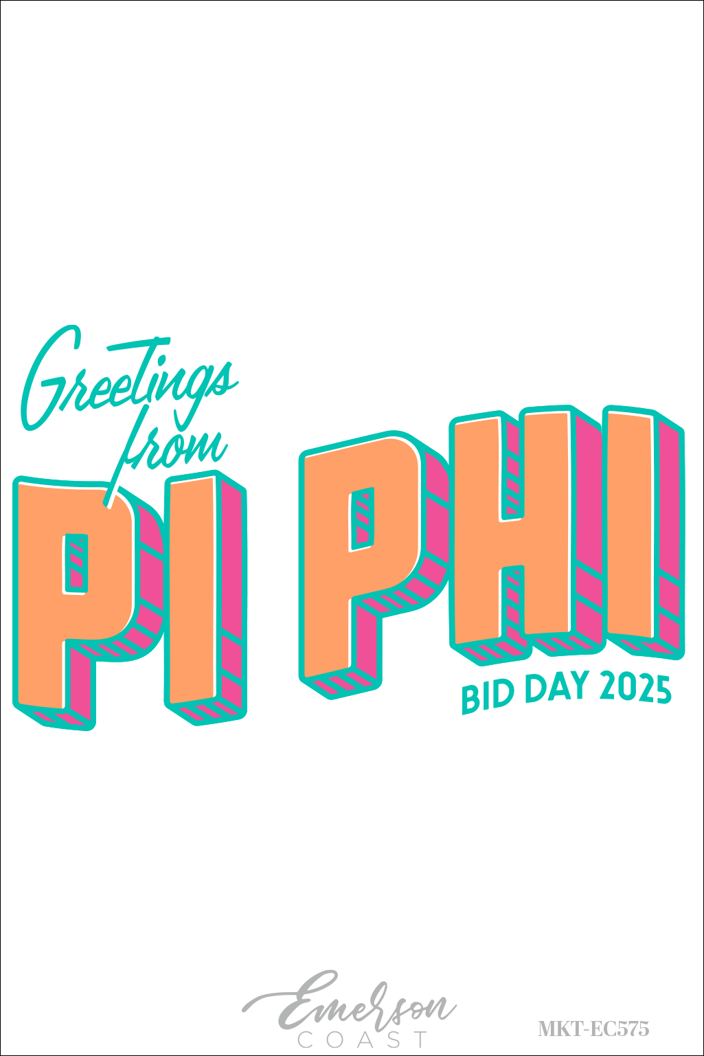 Pi Beta Phi Greetings From Bid Day Tank