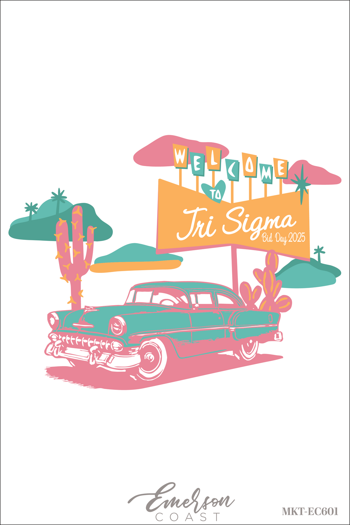Sigma Sigma Sigma Palm Beach Bid Day T-Shirt