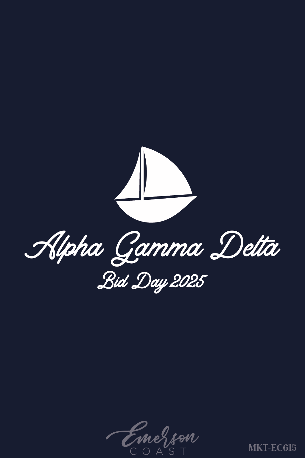 Alpha Gamma Delta Nautical Bid Day Tank