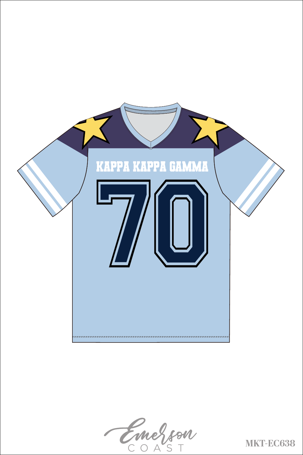 Kappa Kappa Gamma Sublimated Football Jersey
