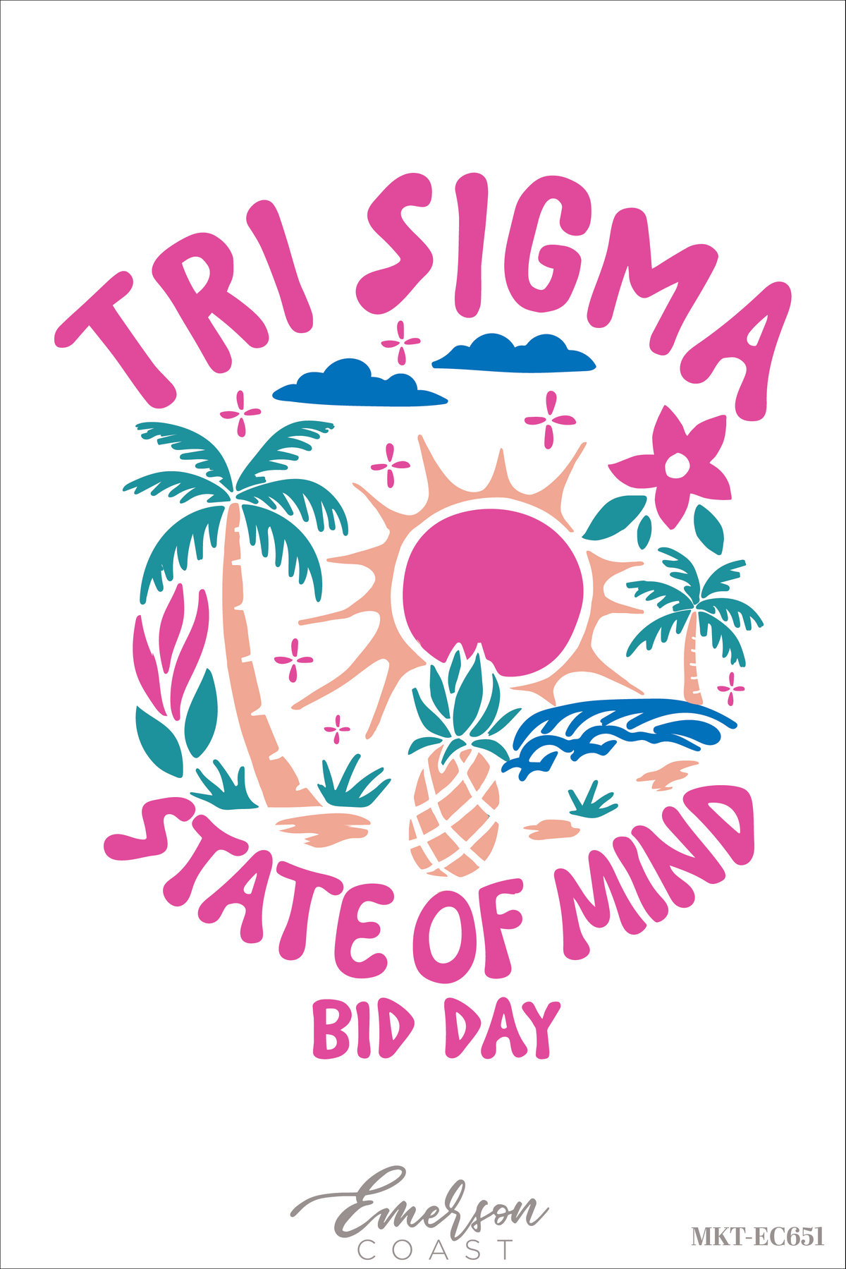 Sigma Sigma Sigma State Of Mind Bid Day Tank