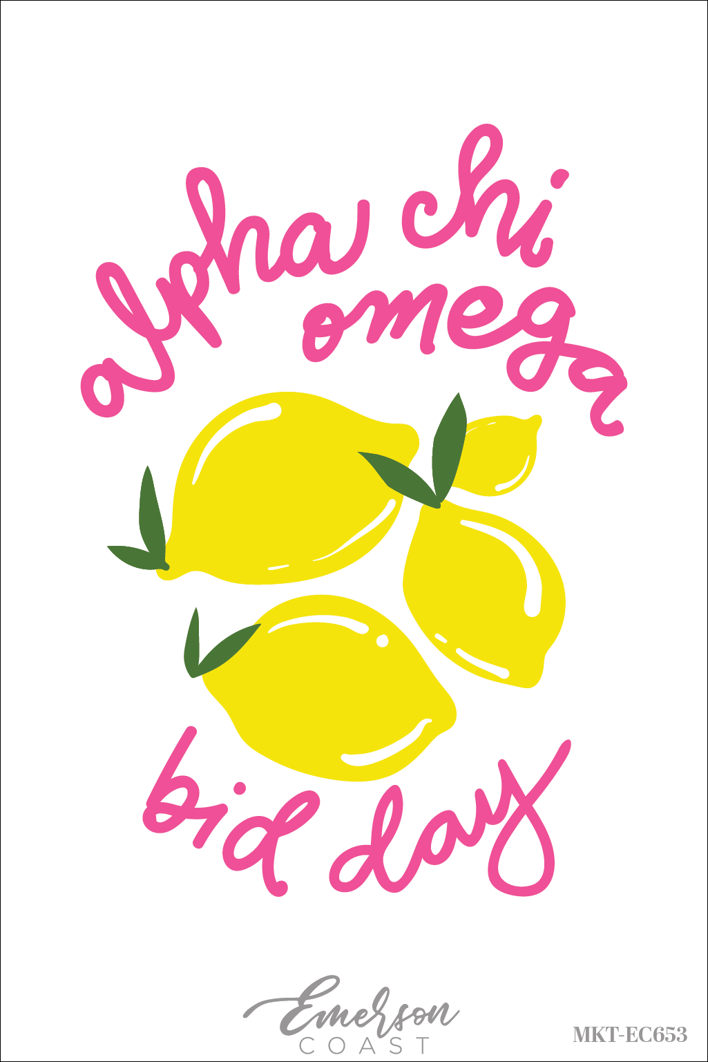 Alpha Chi Omega Slice Of Sunshine Bid Day Tank