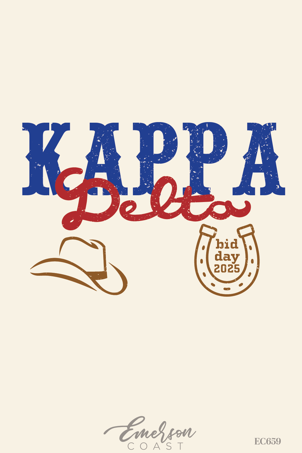 Kappa Delta Cowboy Picnic Bid Day T-Shirt