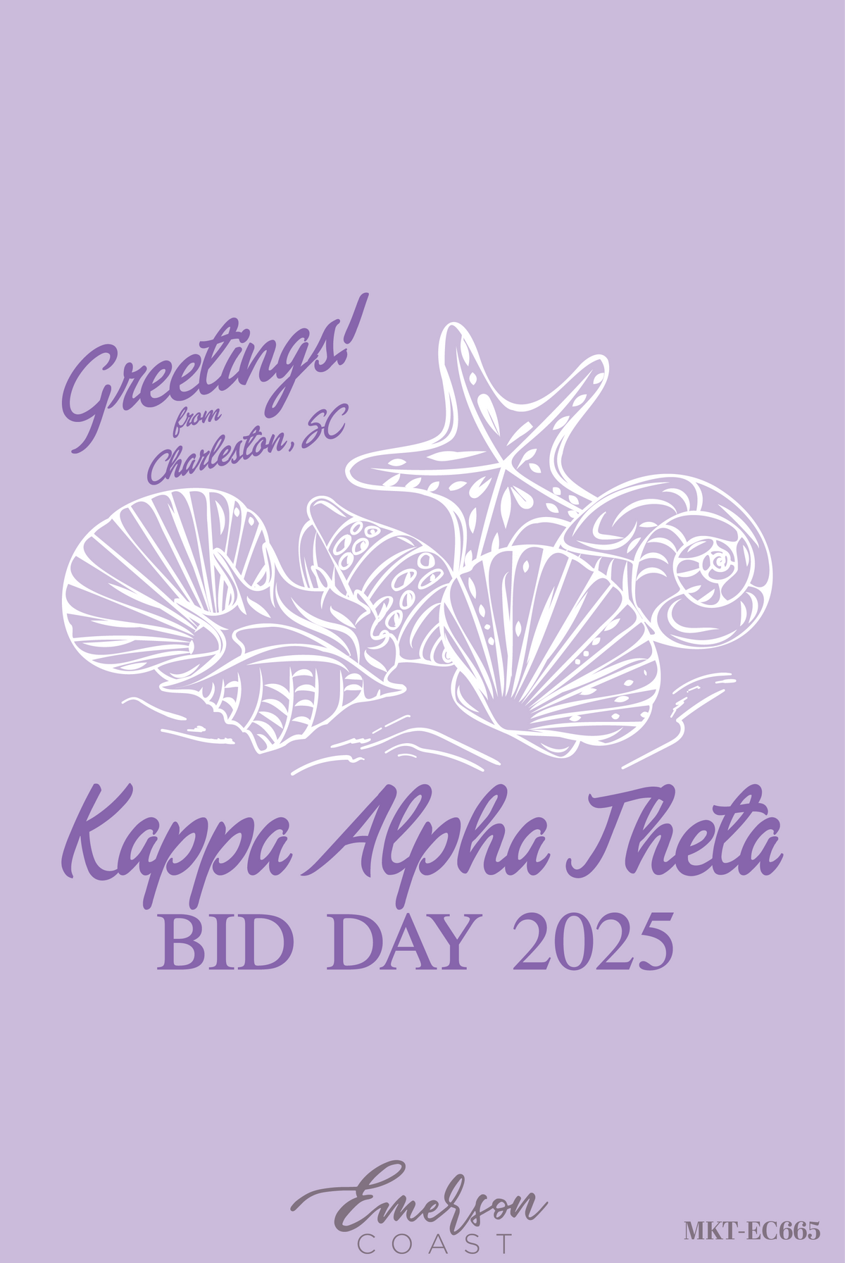 Kappa Alpha Theta Greetings From Bid Day T-Shirt