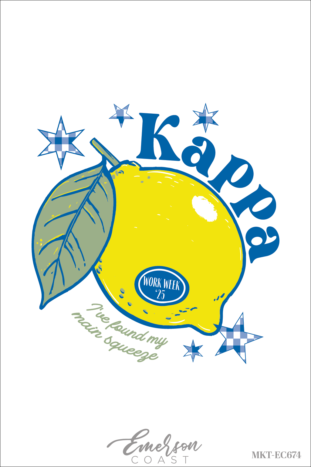 Kappa Kappa Gamma Main Squeeze Bid Day T-Shirt