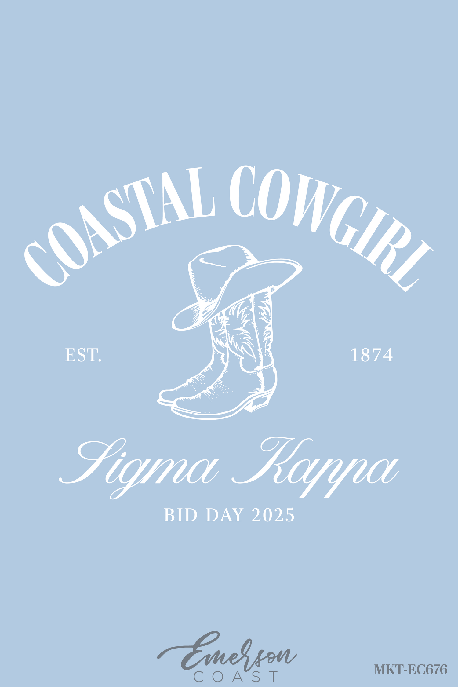 Sigma Kappa Coastal Cowgirl Bid Day Tank