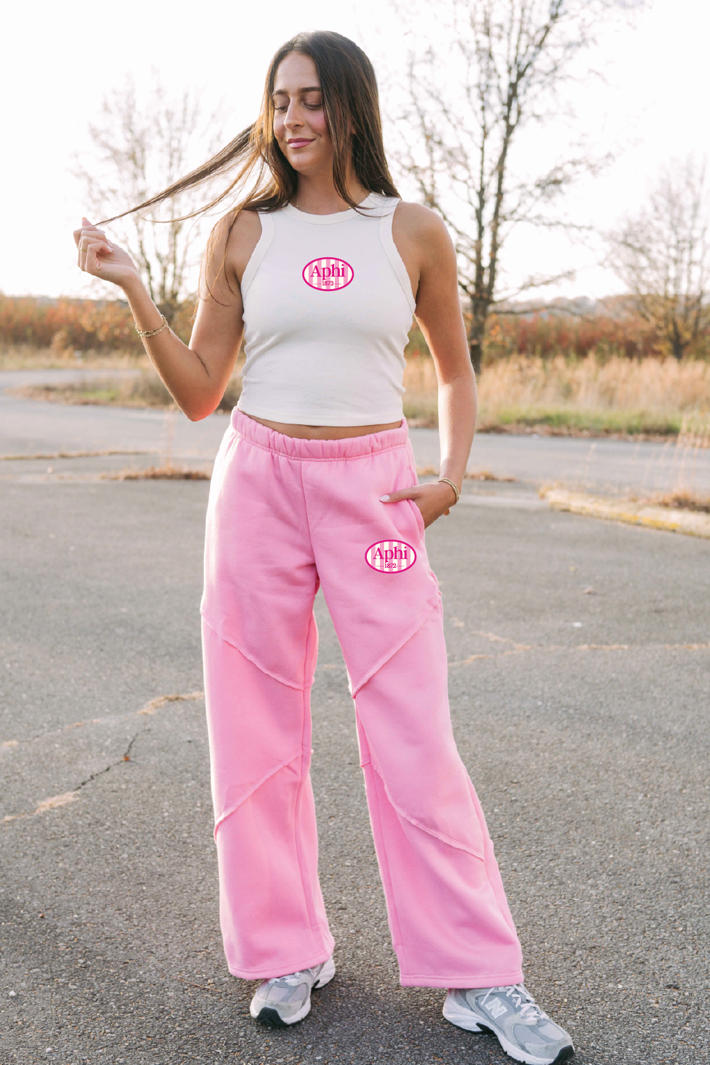 Alpha Phi Strawberry Cream Tank