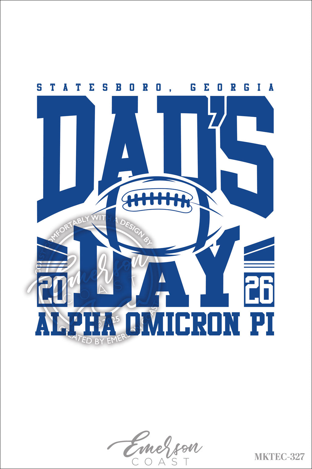 Kappa Delta Football Dad's Day Tee