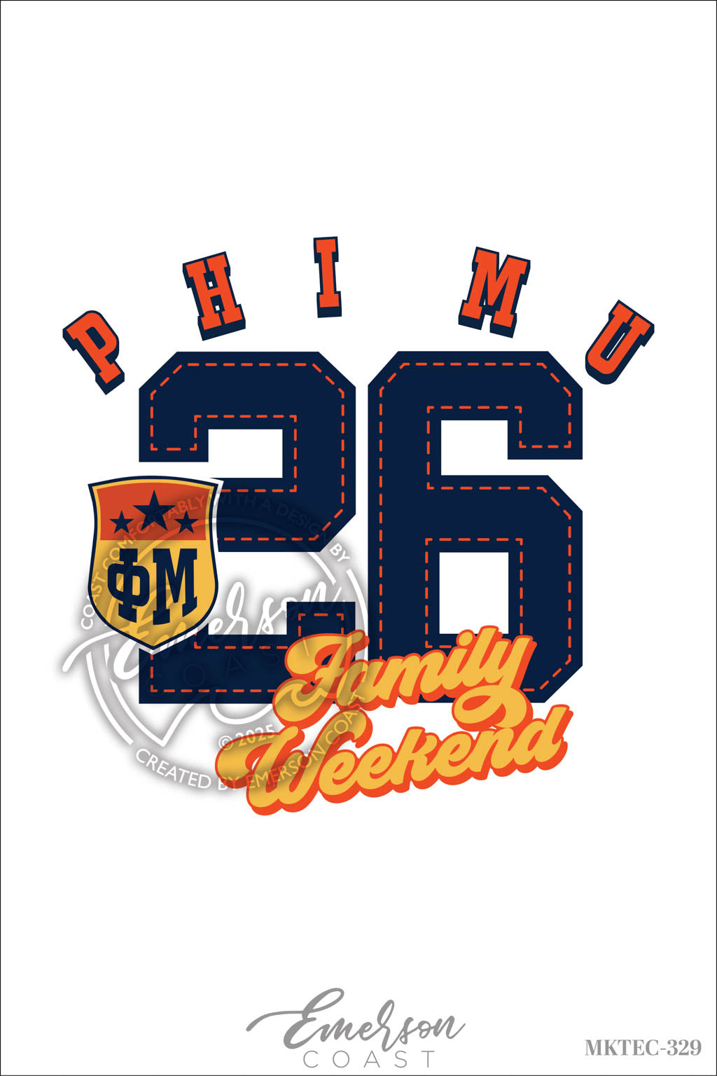 Phi Mu Fun & Sporty Family Weekend Tee