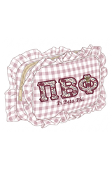 Custom Patterned Ruffle Makeup Bag