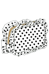 Custom Patterned Ruffle Makeup Bag