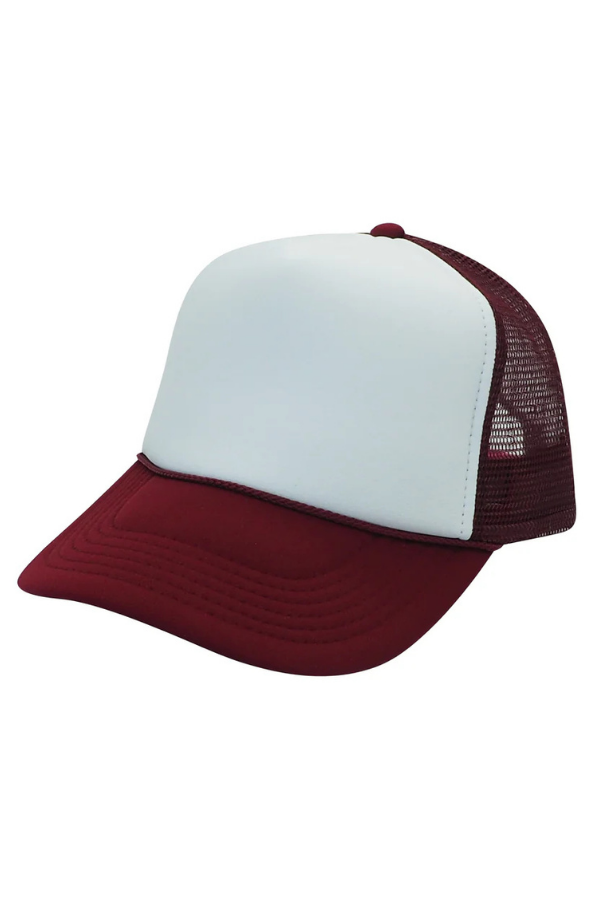 Maroon/White