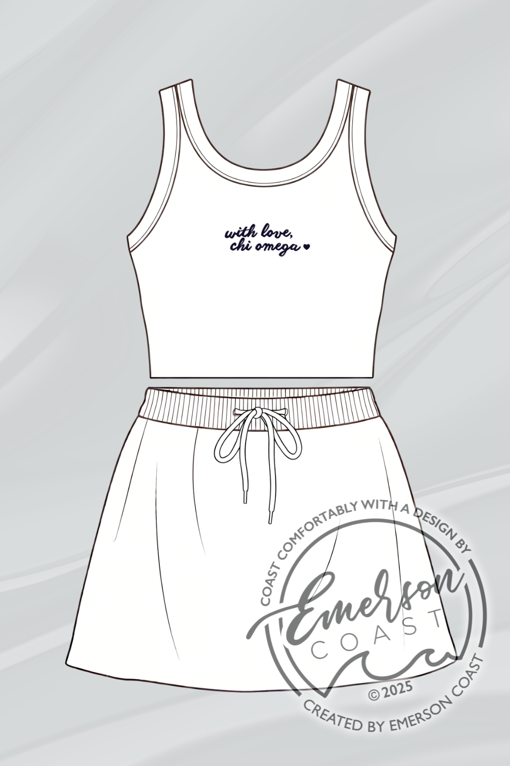 Chi O Court-side Skirt Set