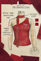 Emerson Coast One Shoulder Neck Scarf Tank