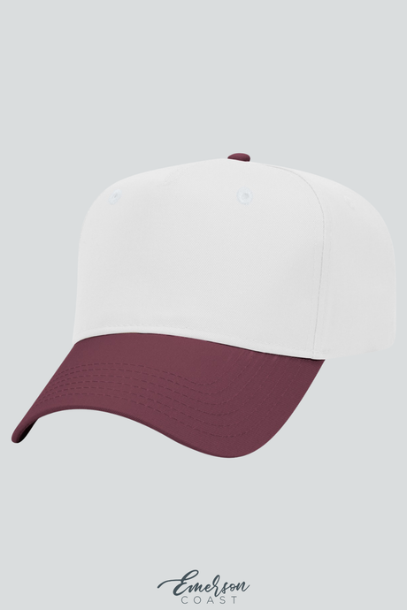 Maroon/White