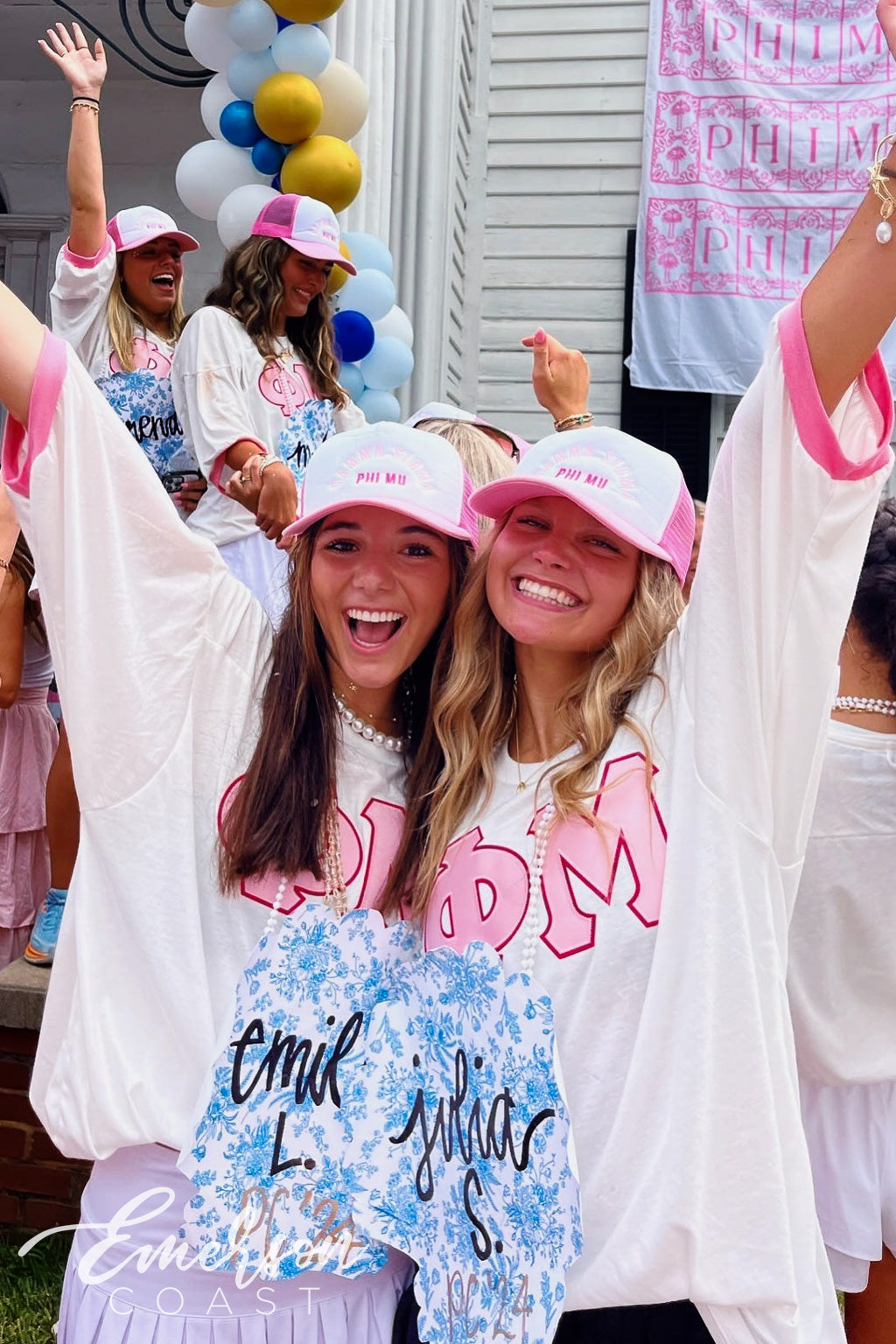 Phi Mu Georgia College & State University Embroidered Bid Day Trucker Hat