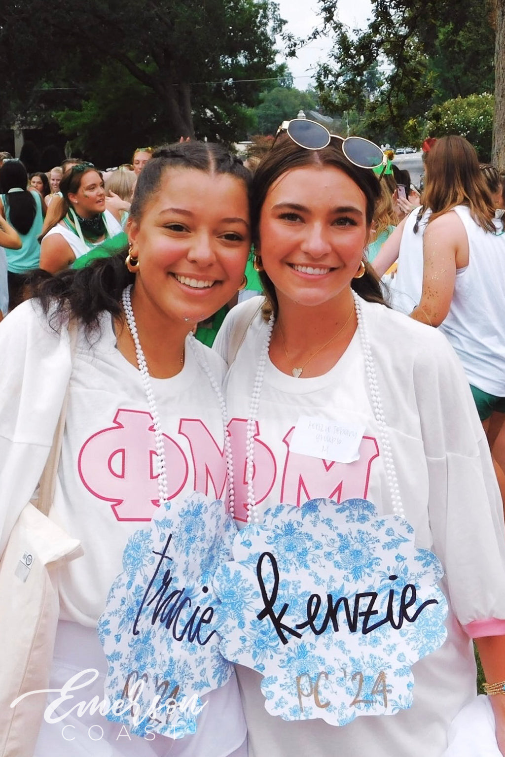 Phi Mu Georgia College & State University Pink Cuff Bid Day Jersey