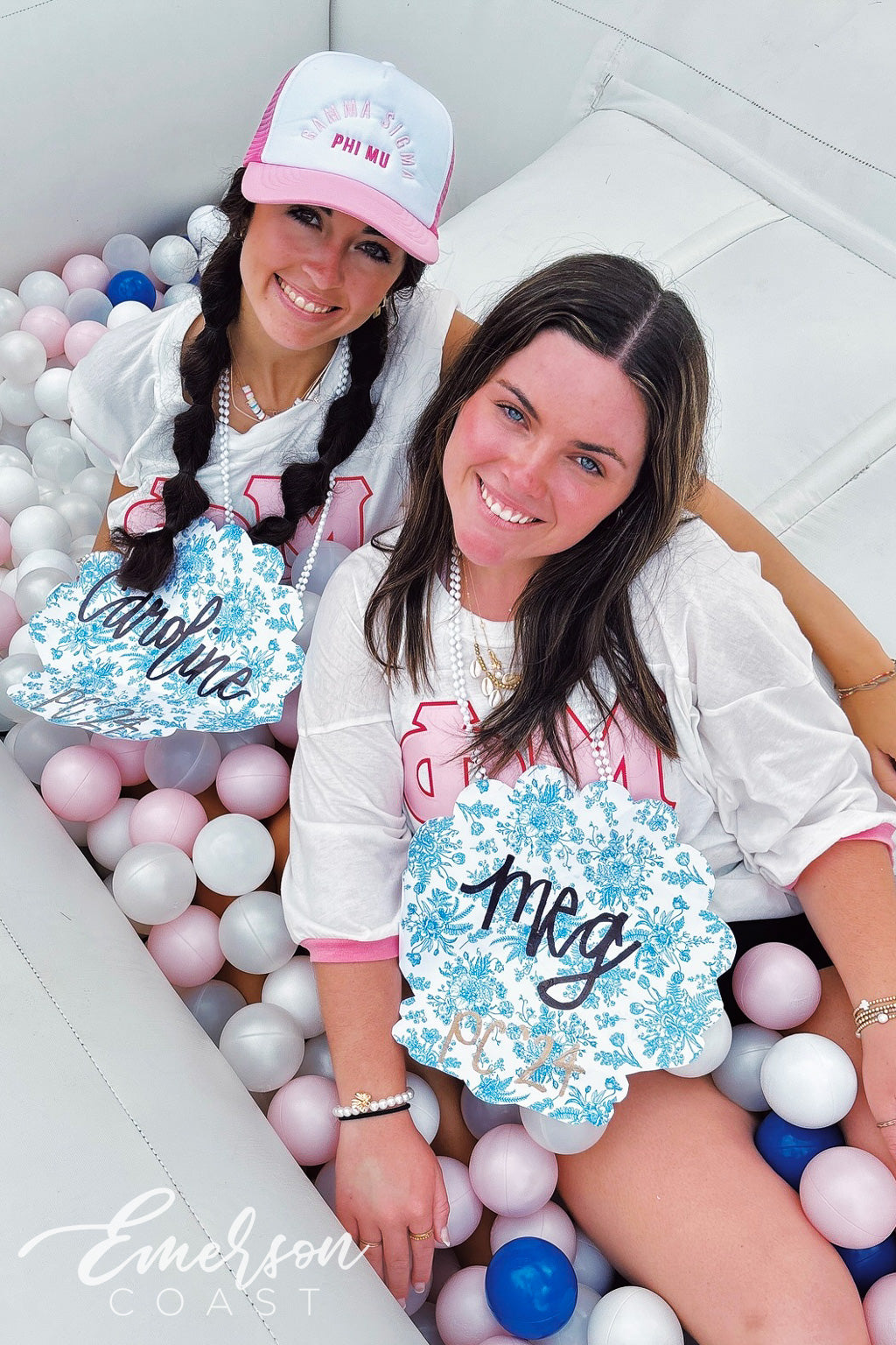 Phi Mu Georgia College & State University Pink Cuff Bid Day Jersey