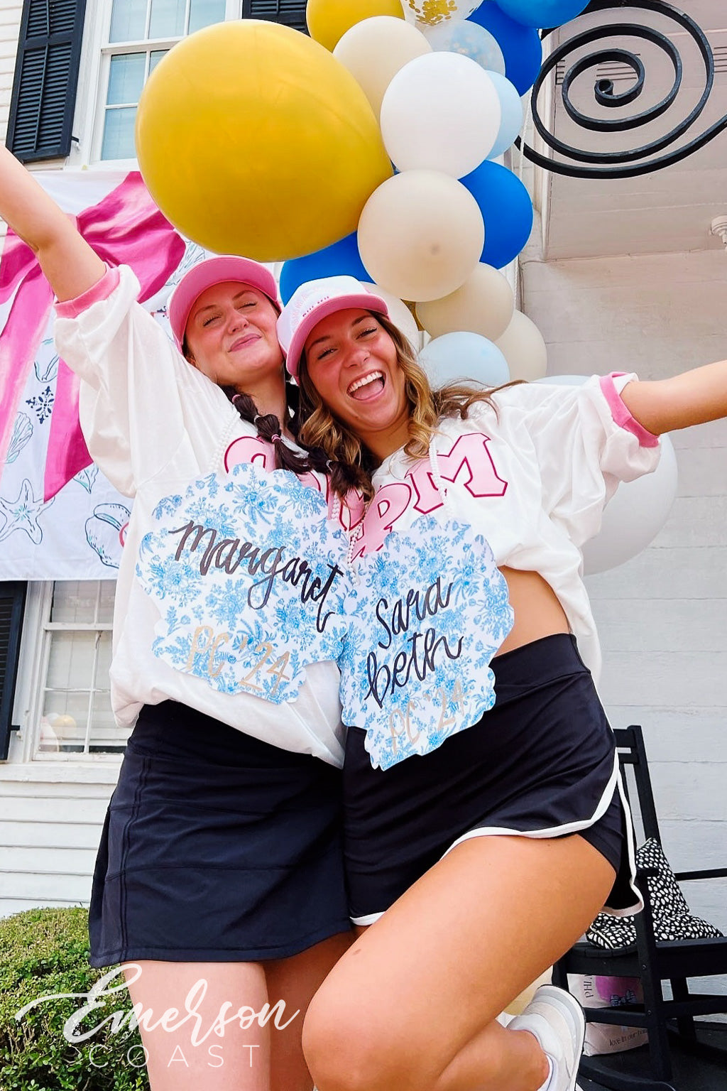 Phi Mu Georgia College & State University Pink Cuff Bid Day Jersey