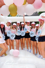 Phi Mu Georgia College & State University Pink Cuff Bid Day Jersey