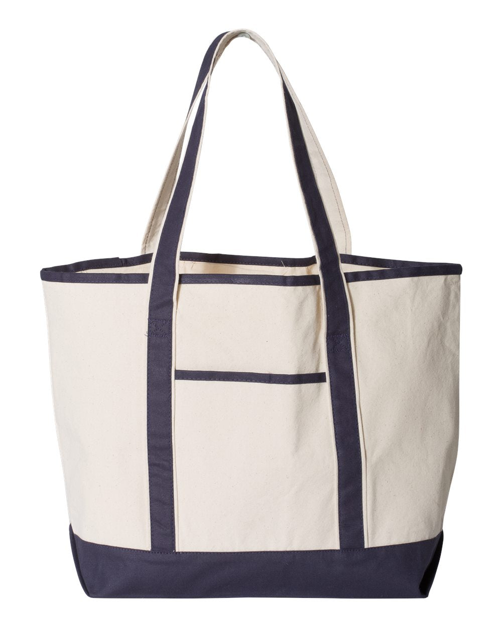 Q-Tees Large Canvas Deluxe Tote