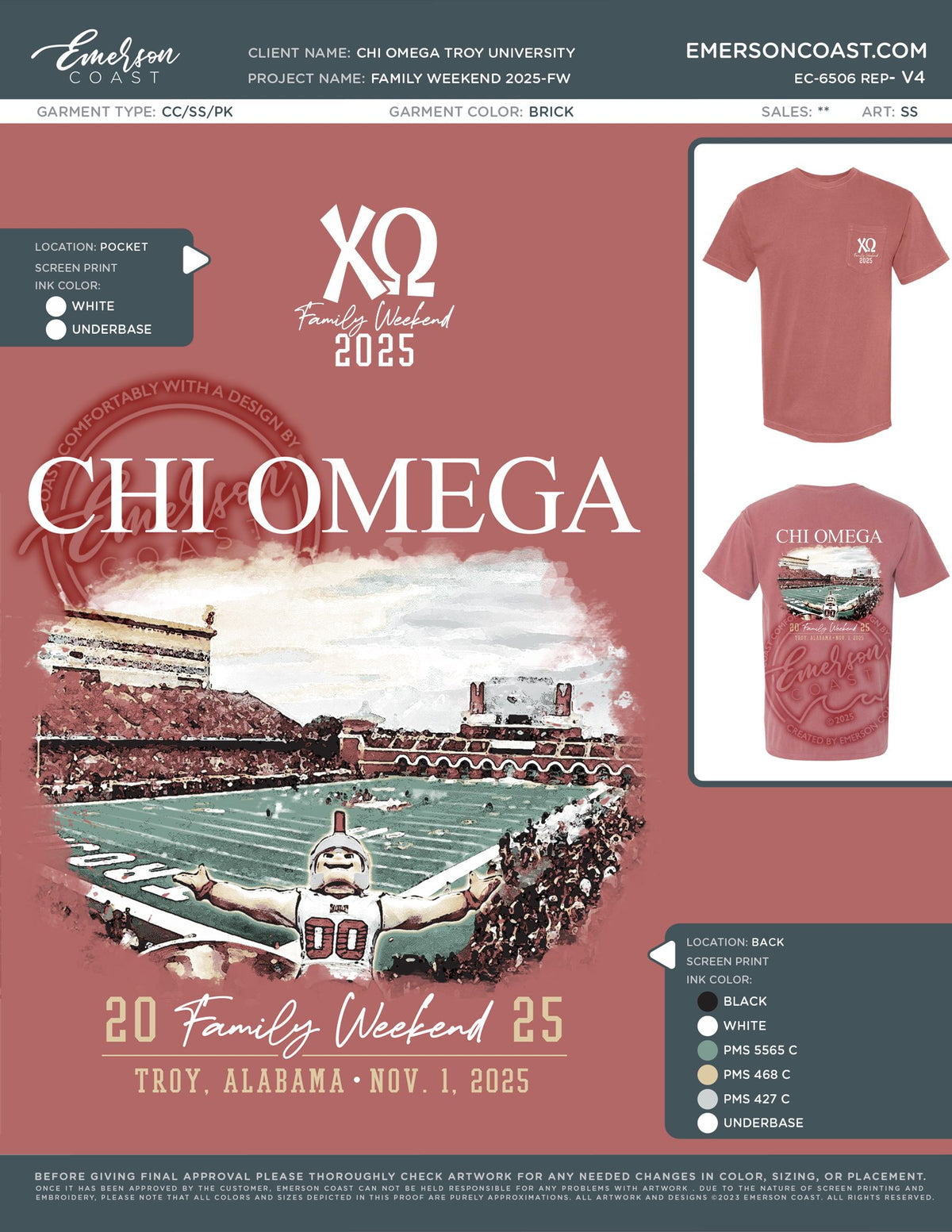 EC-6506 REP Chi Omega Troy University Family Weekend 2025-FW