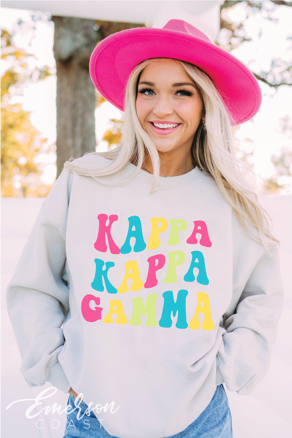 Kappa Kappa Gamma Bright Floral Crewneck