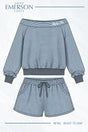 Alpha Chi Omega Cozy Hour Off The Shoulder Set