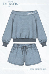 Alpha Delta Pi Cozy Hour Off The Shoulder Set